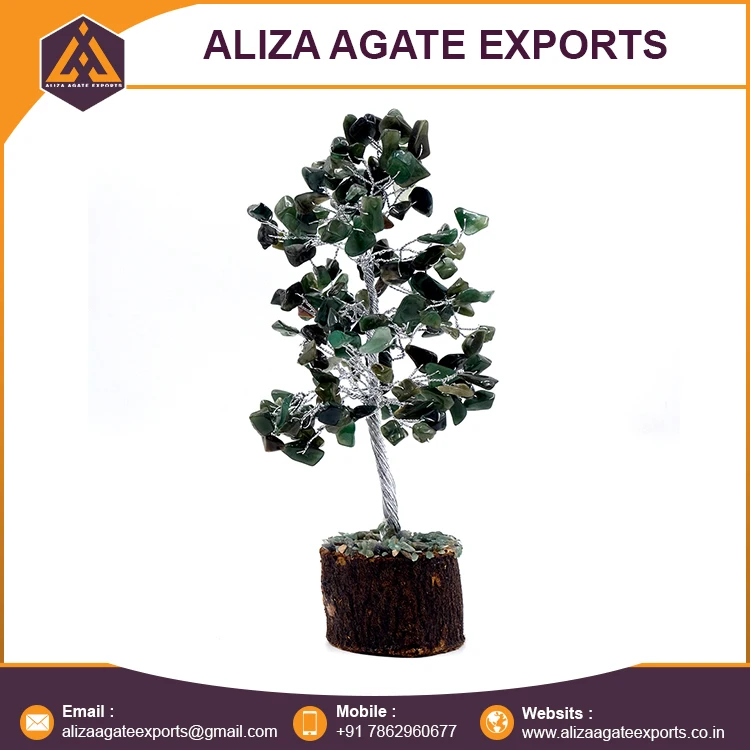 Unique Design Gemstone Tree Green Jade Gemstone 160 Chips Tree Buy Completely Handmade Chips Crystal Tree