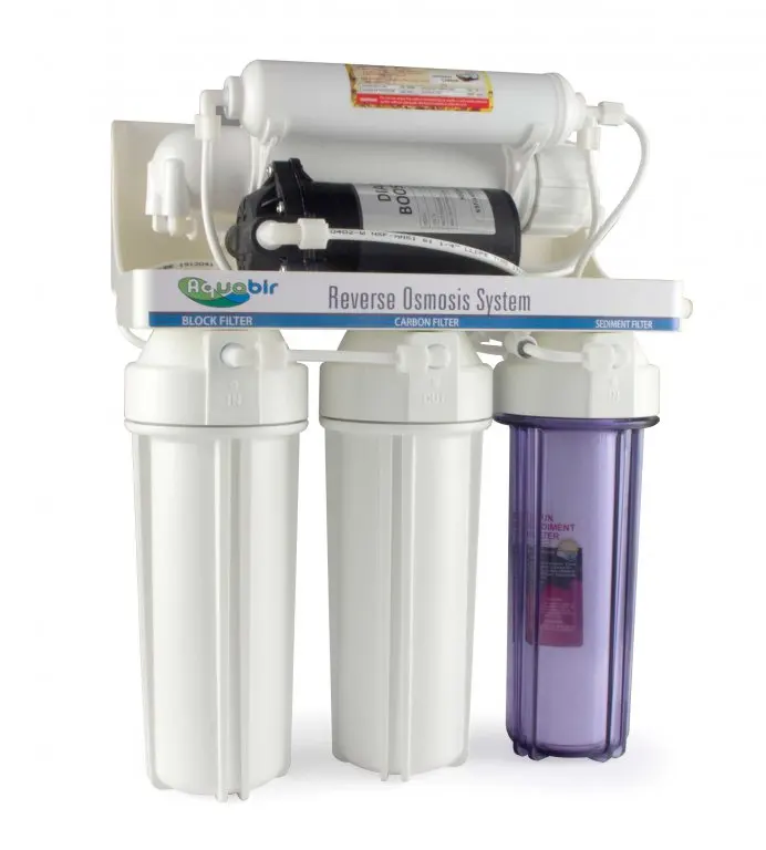 
Reverse Osmosis Water Filter System With Pumped 5 stage Filters 80GPD Membrane For Water Domestic Water Purifier Filter 