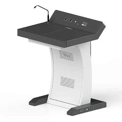 Multimedia Podium, Lectern for Education School Supply - Smart Digital Podium TK32H with front screen and player PC