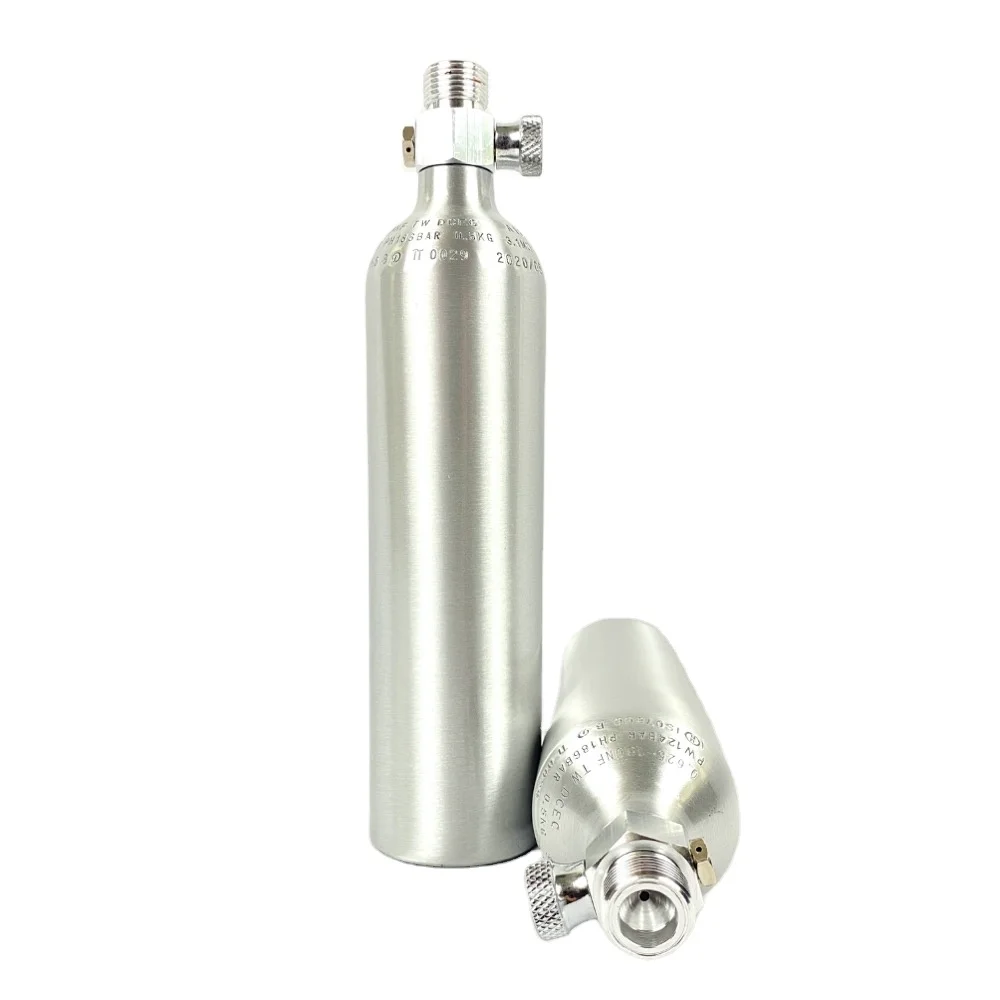 TPED/ISO7866 0.5L аквариумный co2 цилиндр с W21.8 on/off клапаном для аквариумных