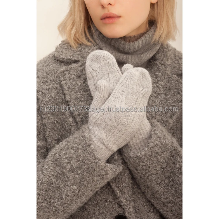 Best quality knit mittens for ladies for winter season historical hand crafts of Orenburg from manufacturer down knitwear