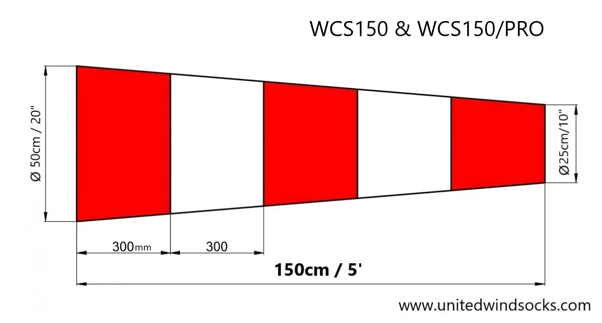  Воздушные носки Wind Cone гарантия 1 год с конусной диафрагмой 50 см 20 дюймов WCS150/Pro для промышленных ветрозащитных носков из