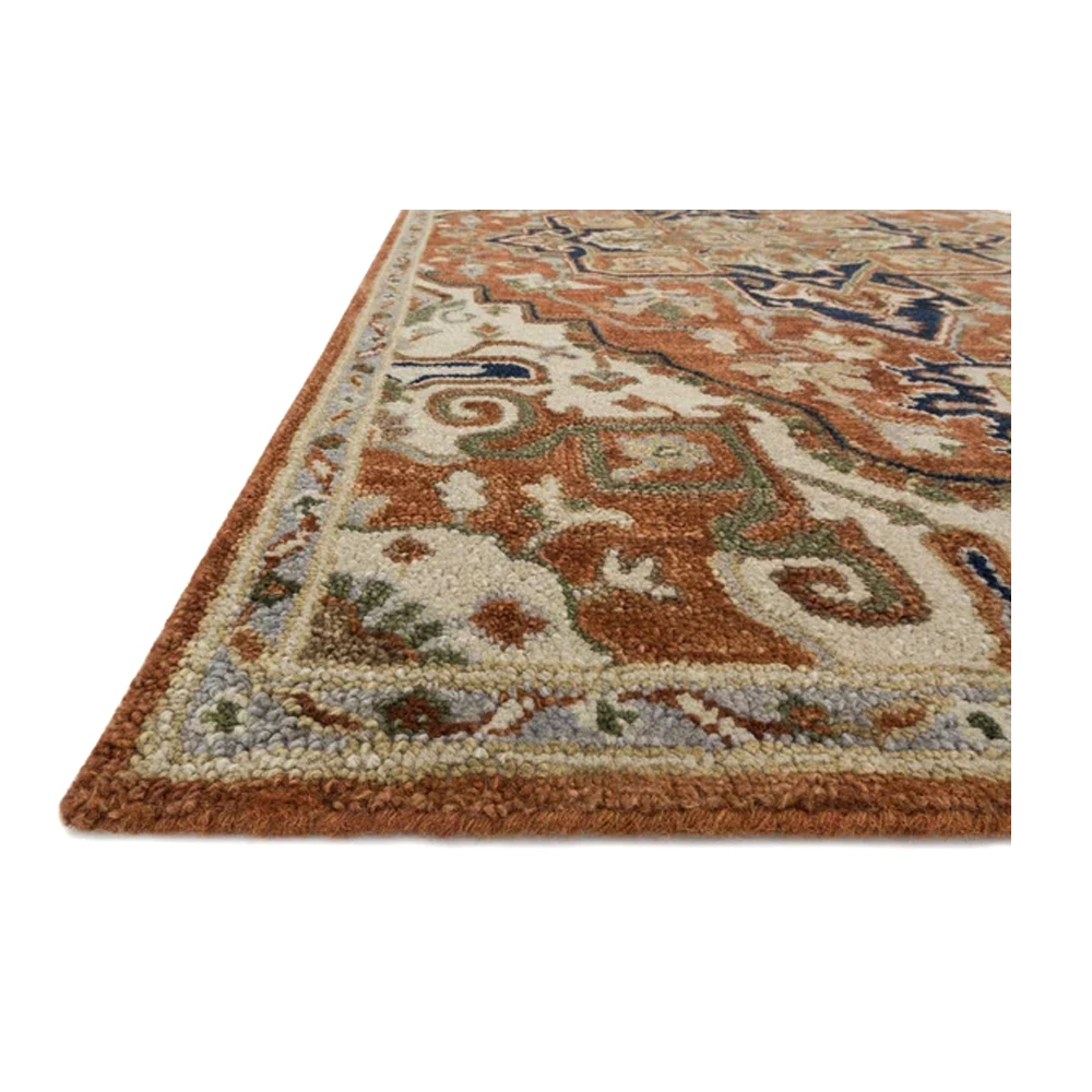 Fancy Design Hand Tufted UN-02 Rust / Stone Rug Custom Hand Crafted Rugs at Wholesale Price
