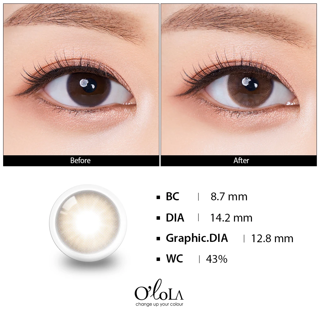 
High quality color contact lens beauty color lens (Mellows cotton brown) 