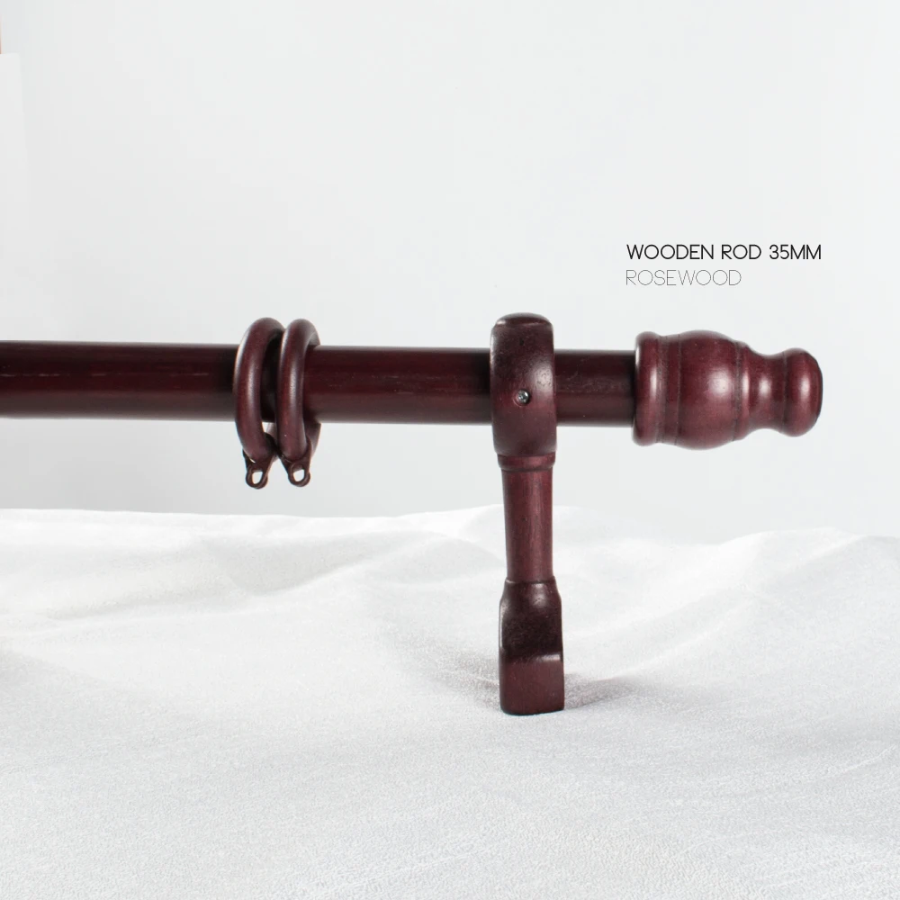 35mm Wooden curtain Rod