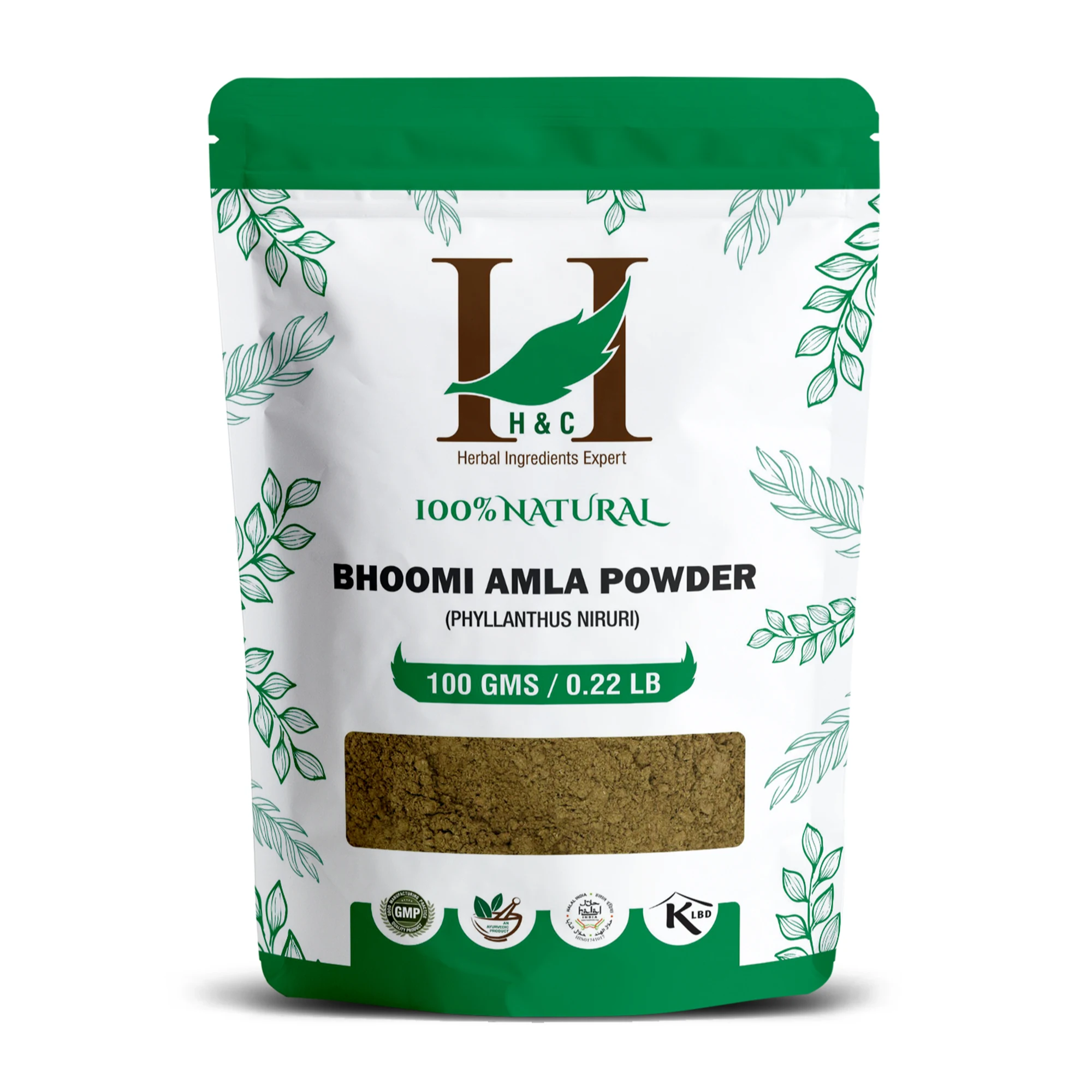 H&C Bhoomi Amla Powder (Phyllanthus niruri) - 100g pack