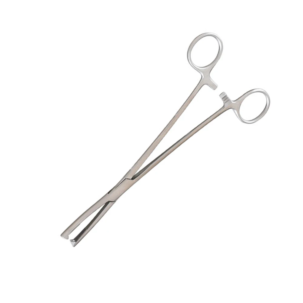 HIGH QUALITY STAINLESS STEEL JACOBS UTERINE VULSELLUM FORCEPS 21.6CM STRAIGHT SERRATED JAWS 2 X 2 TEETH GYNECOLOGY INSTRUMENTS