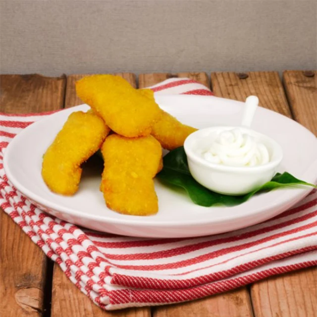 Flavorful Ovo-Lacto Vegetarian Halal Certified Food Vegan Restaurant Supplier Vegetarian Chicken Nugget