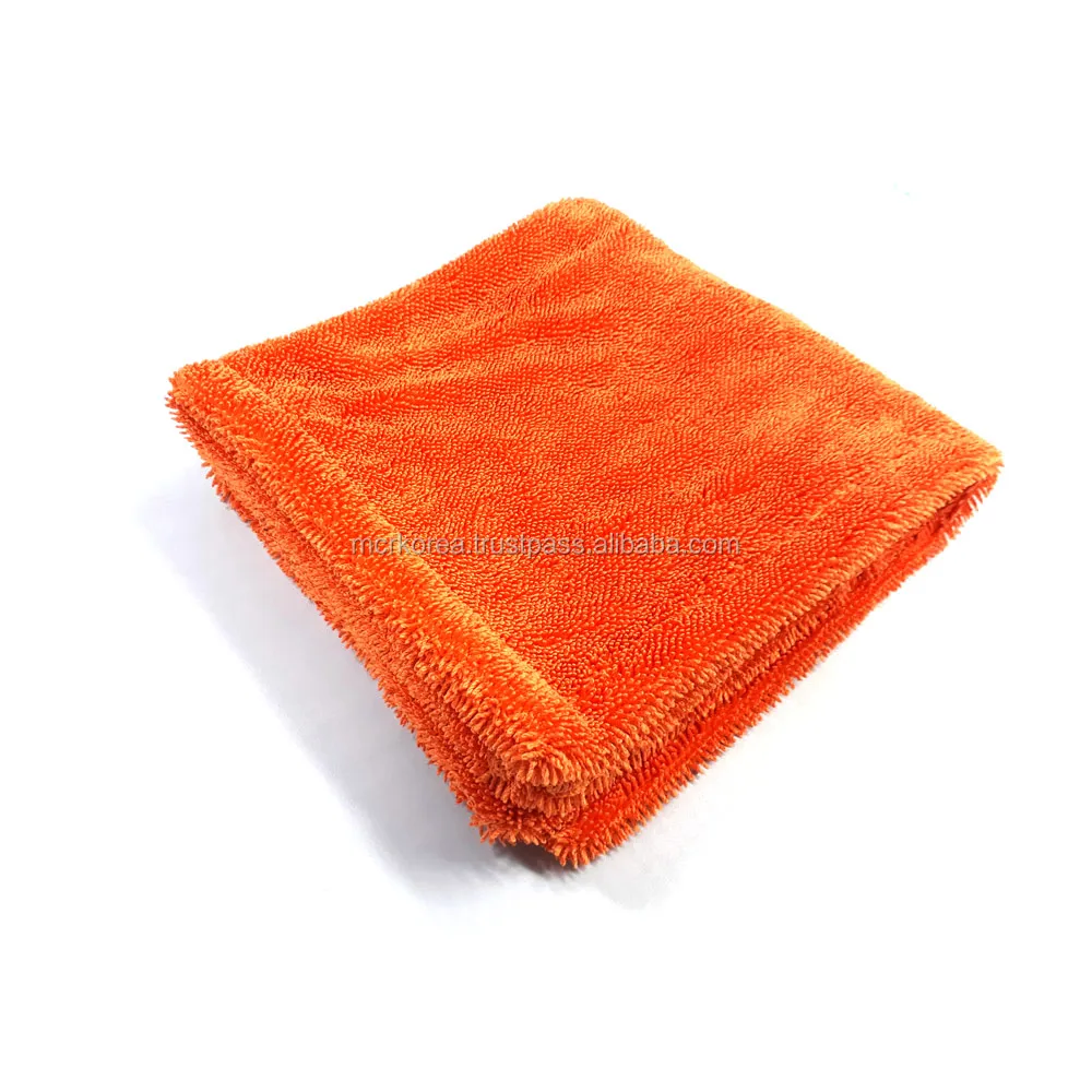 KOREAN FINEST Dual Twist Microfiber Car Drying Towel - 1100gsm/HIDDEN EDGE/Customized OEM Service/Car detailing