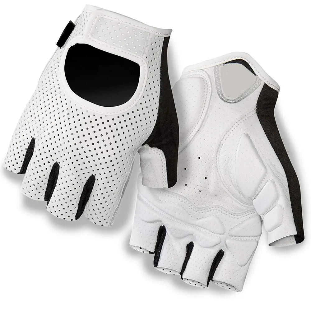 New Soft top quality Half Finger Gloves Outdoor Sports leather Bicycle Cycling Gym Gloves Custom OEM Logo