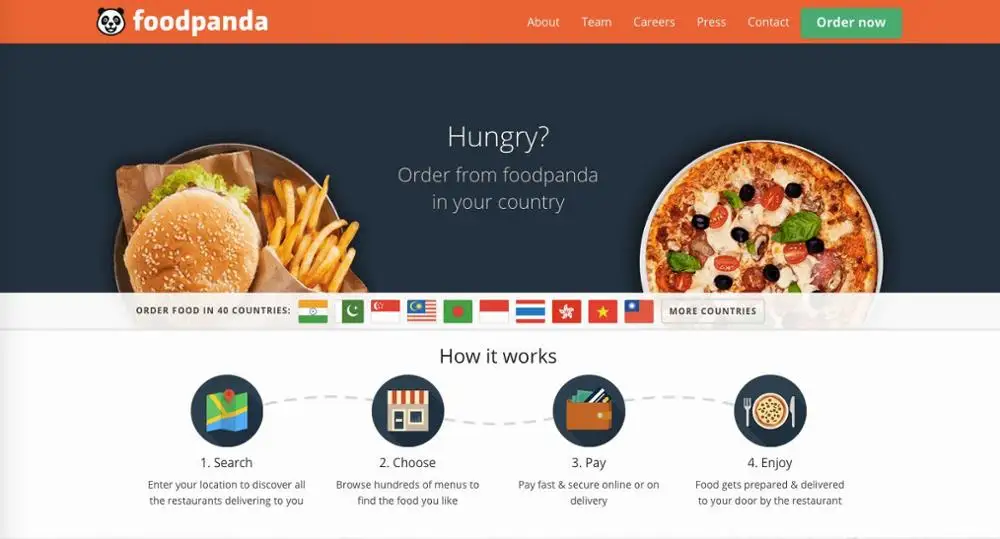 Best food store website design in