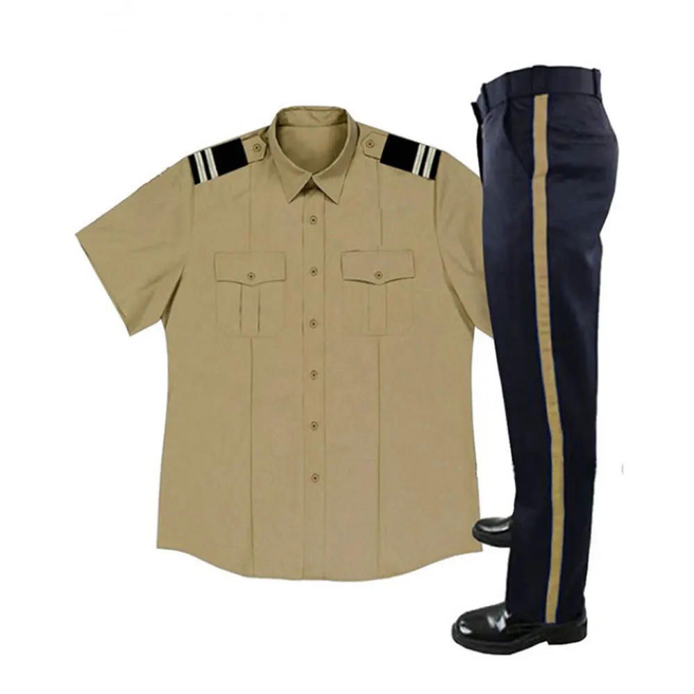 
WHOLE SALE NEW DESIGN SECURITY OFFICER UNIFORM SHIRT & TROUSER SET SECURITY UNIFORM SETS 2021 