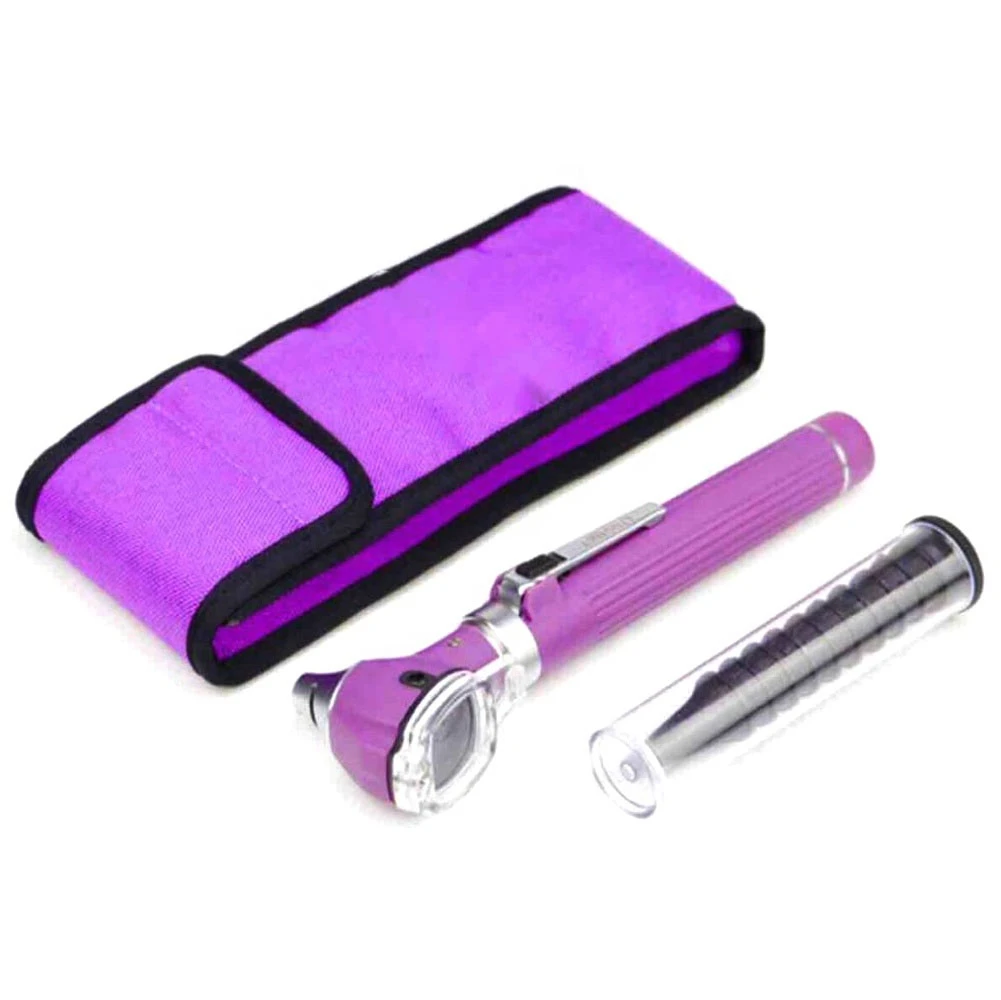 OTOSCOPE MINI FIBER OPTIC PURPLE COLOR POCKET MEDICAL ENT DIAGNOSTIC OTOLOGIST SURGICAL MEDICAL DIAGNOSTIC INSTRUMENT    MGI-21