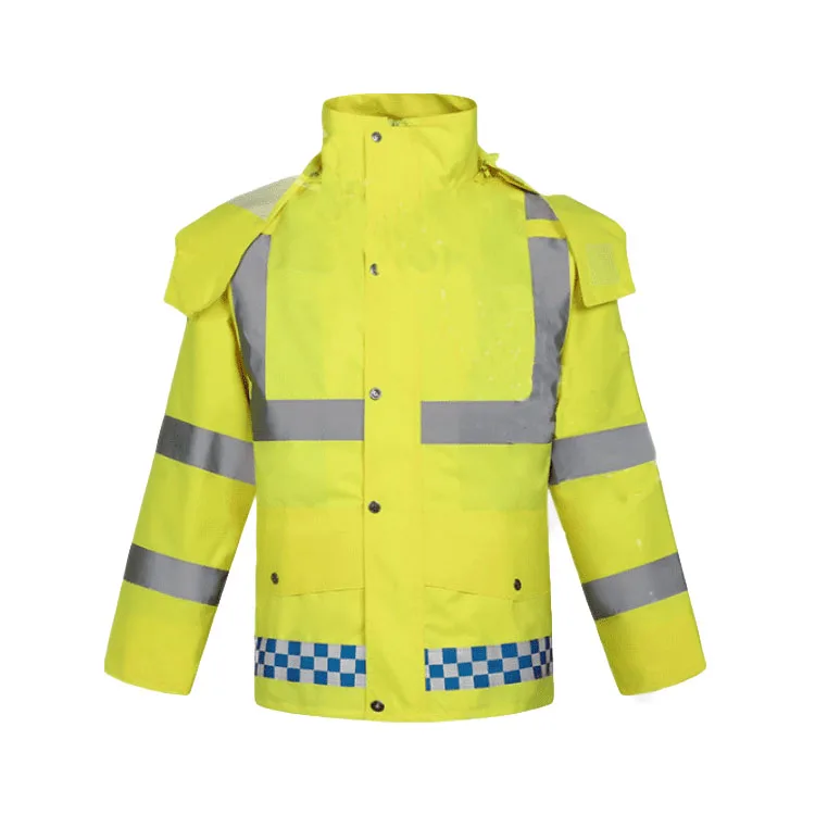 High Visibility Waterproof Light Reversible Jacket Construction Work Wear Safety Reflective Jacket work wear Uniform jacketshirt
