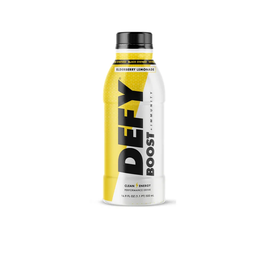 DEFY Boost Elderberry Lemonade 6pk/ 16.9Z Bottle No Cbd No Gluten Without Artificial Colours