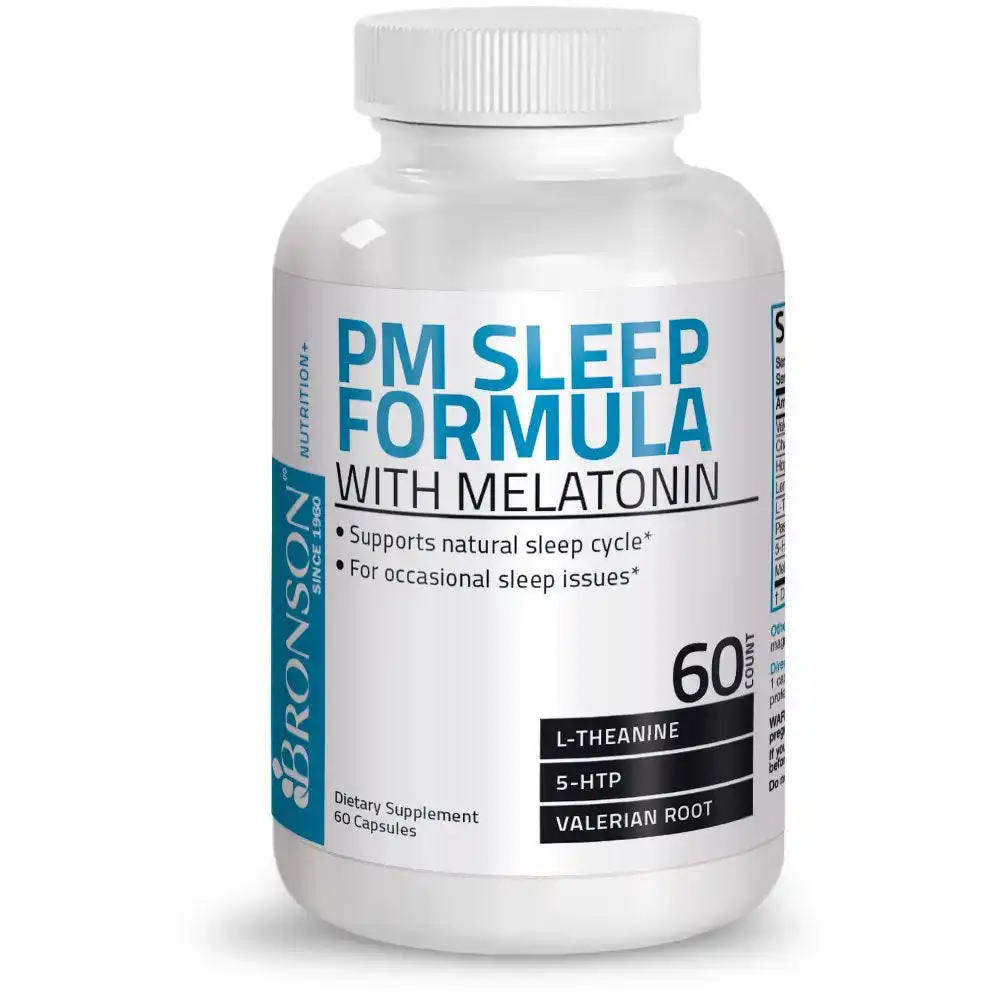 PM Sleep Formula with Melatonin - 60 Capsules