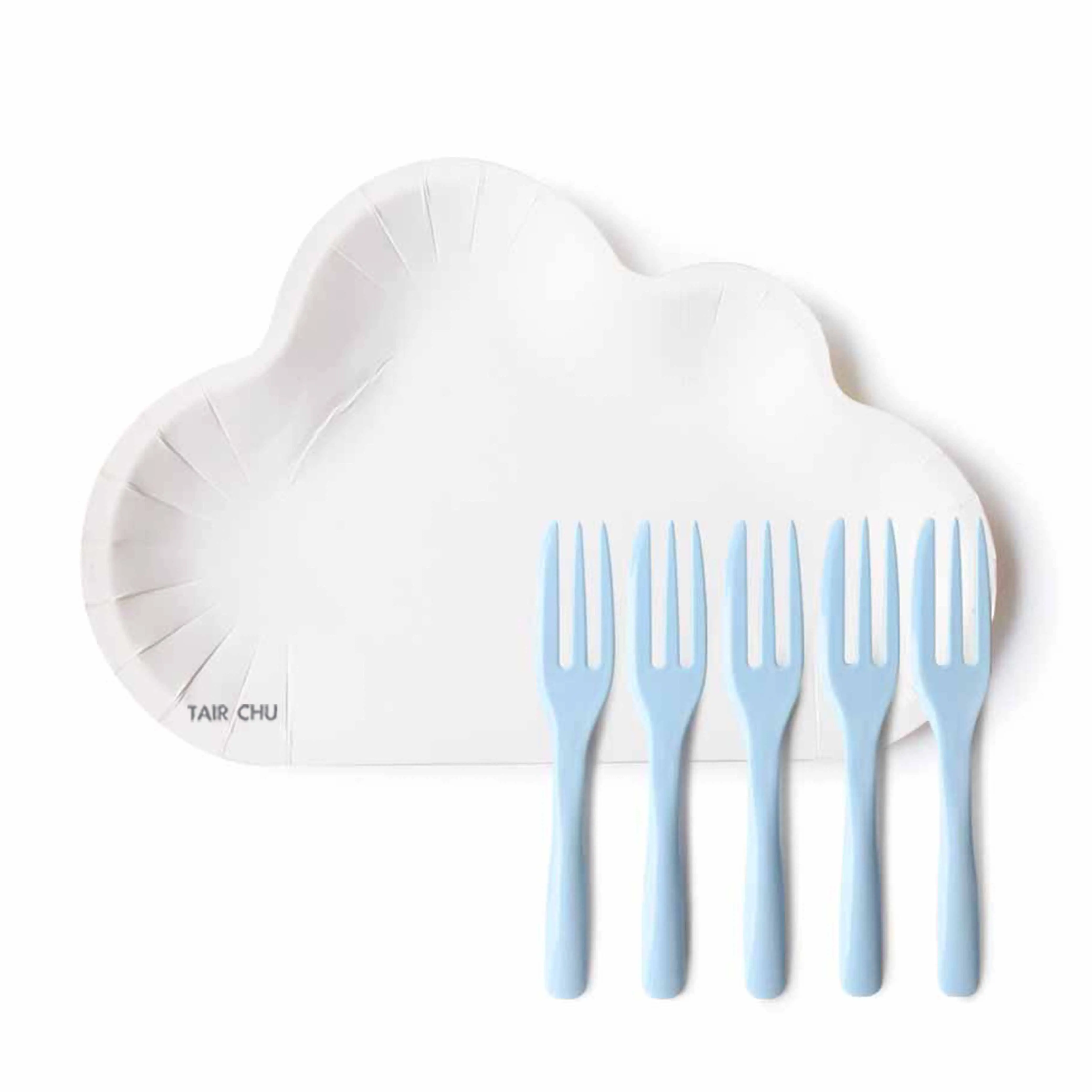 Cloud Shape Disposable Paper Plate