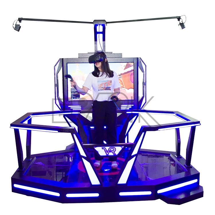Future Technology Vr Space Walking Platform 9d Vr Simulator Arcade Game Machine for Sale Golden Ford Coin Pusher
