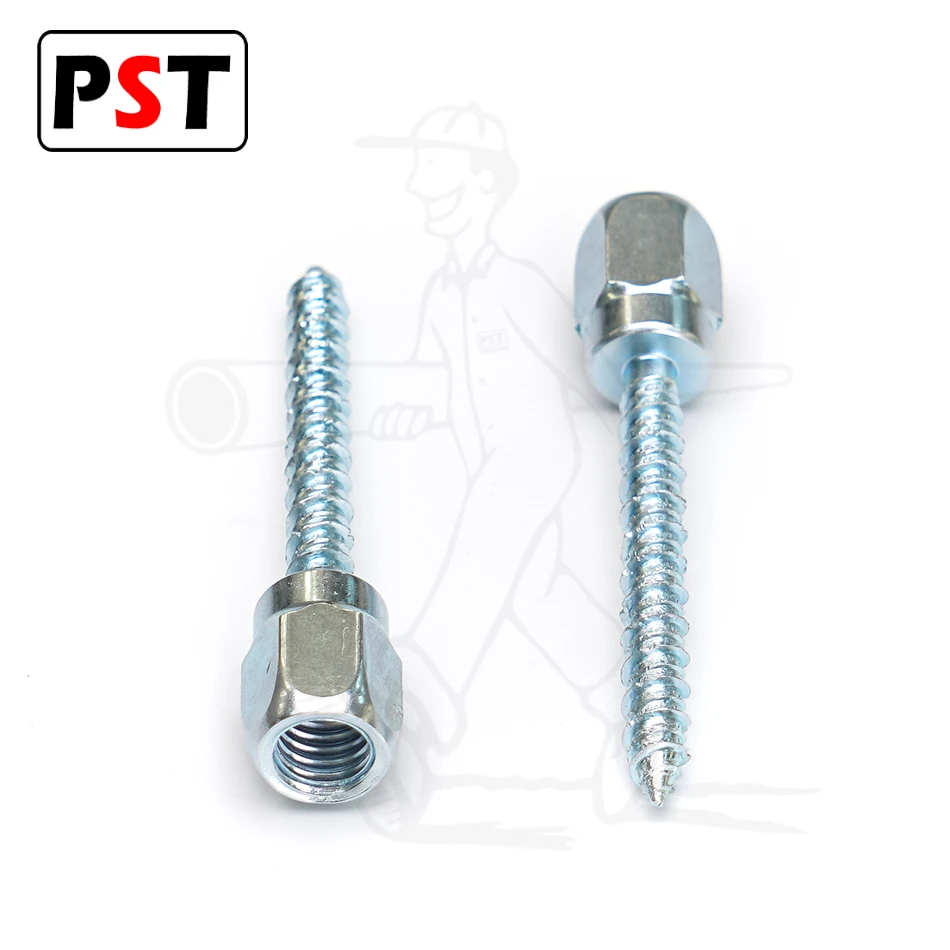 Винт Sammy Style из прямой древесины вертикальный якорь 3/8 дюйма резьба 1/4