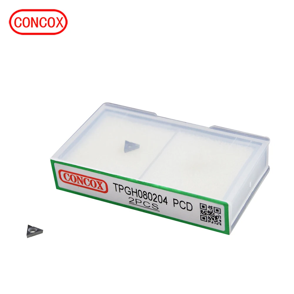 TPGH080204 PCD 2 pieces insert tungsten carbide for steel