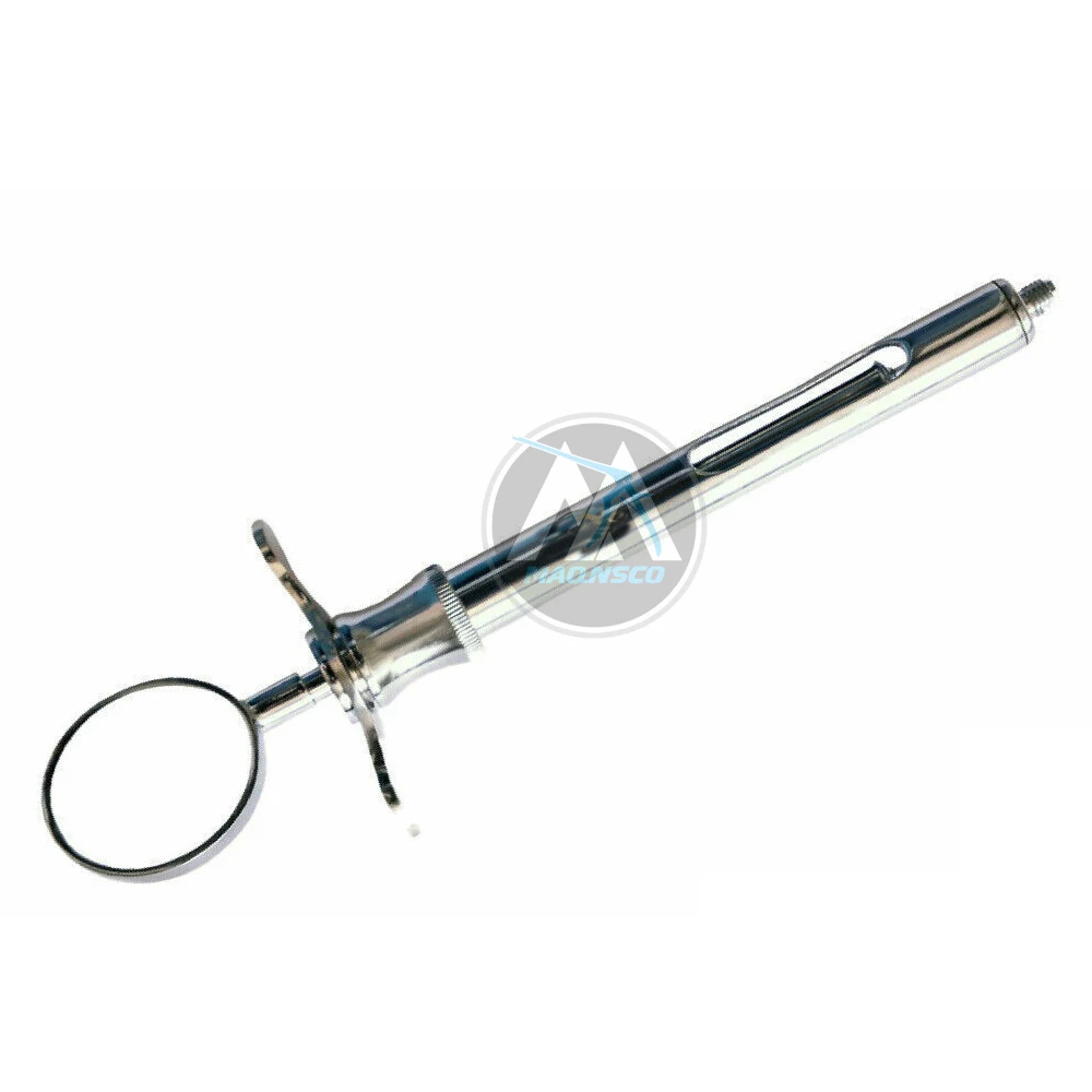 Dental Syringe Self Aspirating Stainless Steel Instrument Red