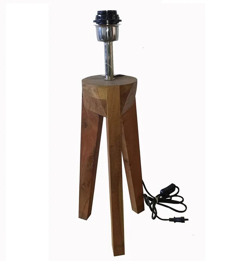 Modern Designer Wooden Table Lamp with round Shade Classic Style Bedside Room Decor 110V ABS Glass Body PC LED Light Source