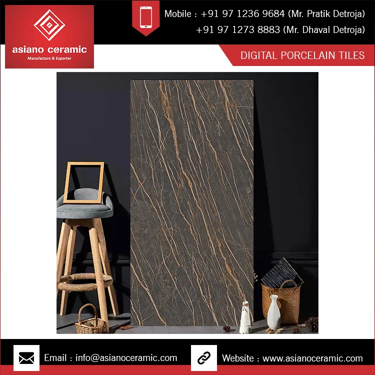 Ocean Onyx 1200x2400 мм Толщина 6 фарфоровая плитка для компании и большой виллы.