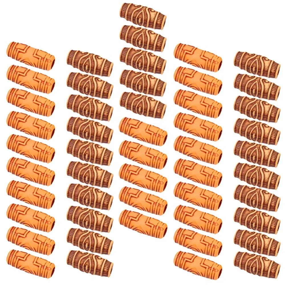 
Wholesale Girls Afro Dread Loc Wholesale Hair Accessories Dreadlocks Gold Tube Metal Hair Braiding Beads 