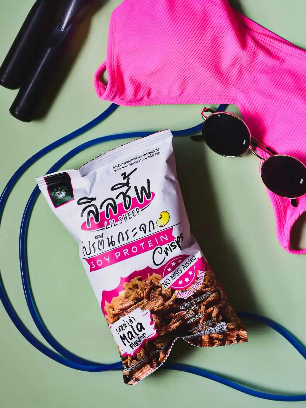 
Popular Snack Soy Protein Crisps Classic Flavor From LIL SHEEP Thailand 