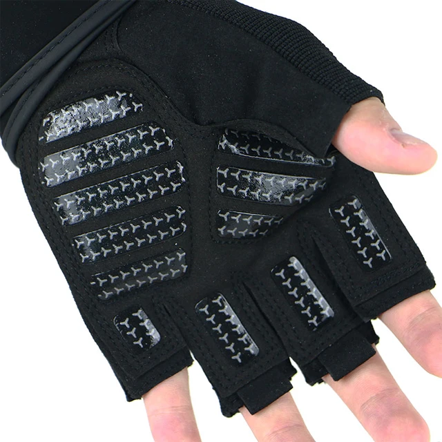 wholesale Fingerless Bike Cycling Bicycle Gloves Half Finger GYM Sport Gloves Fitness Gloves