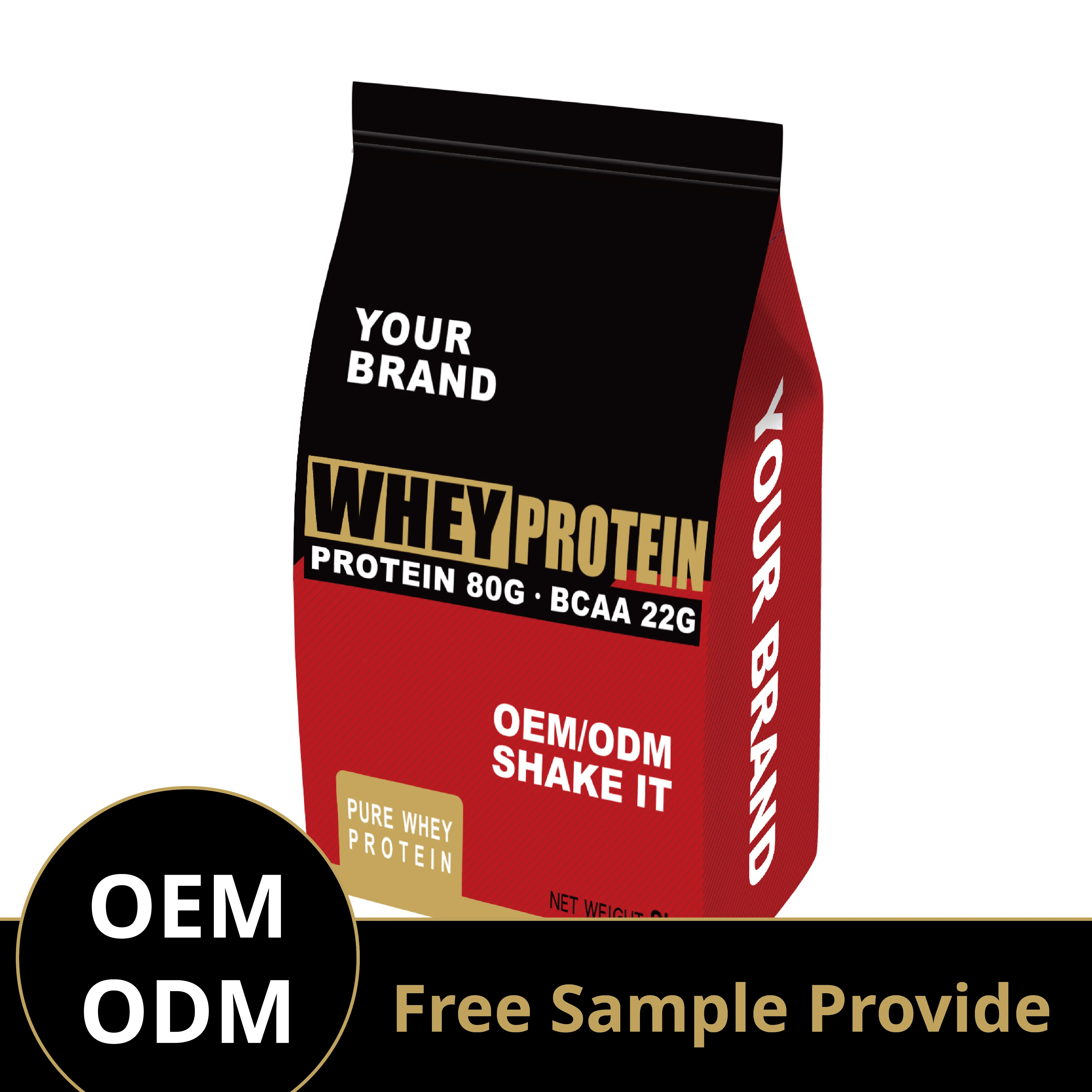 Hot sale factory direct price protein powder for men on whey protein concentrate 80% with long shelf life