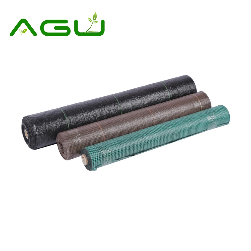 95gsm black PP woven plastic weed mat for agriculture ground protection weed mat