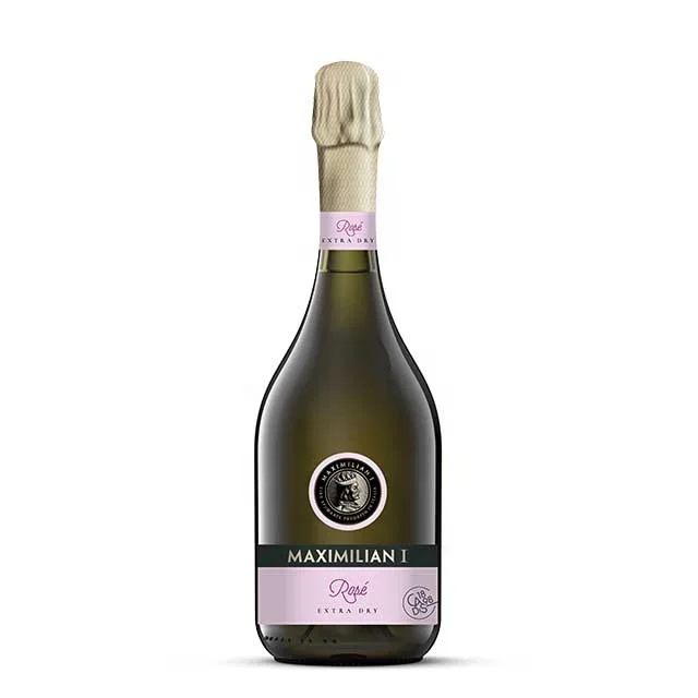 Italian Sparkling Wine - Rose Extra Dry - Maximilian l. - Glass Bottle 0,75 - Charmat - Palate: Dry