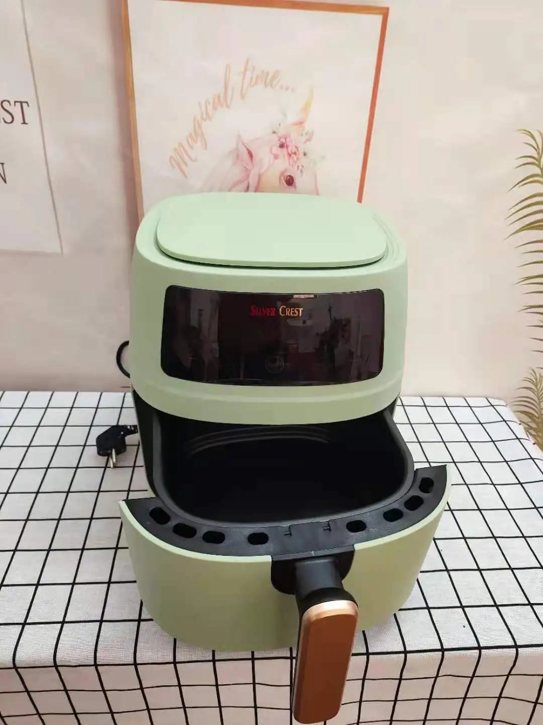 2022 Largest Capacity Silver Crest Air Fryer 8L Electric Deep Digital Smart Air Fryer Oven