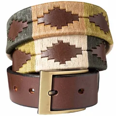 2021 New Arrival Hand Woven Full Grain Argentinian Genuine Leather Polo Belt