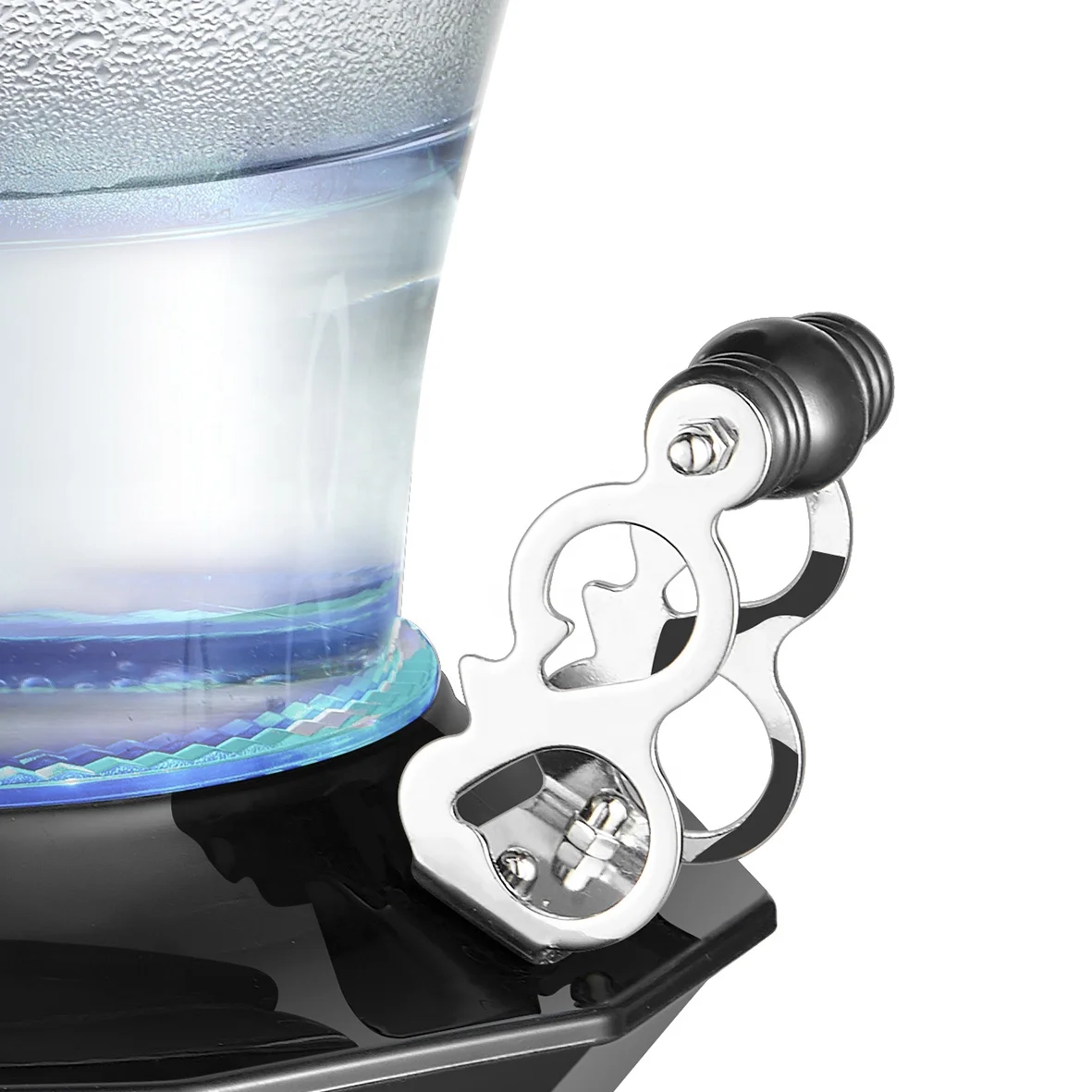 Electric Glass Russian Samovar with LED indicator and teapot