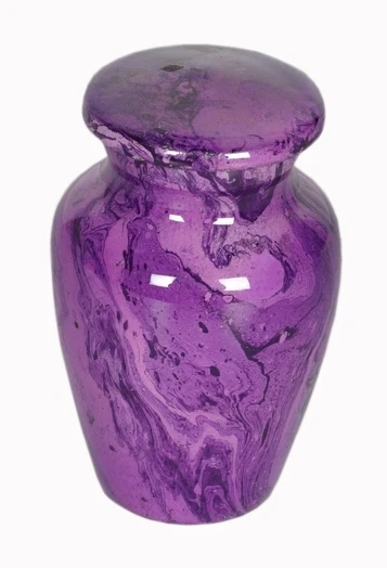 METAL KEEPSAKE URN for ASHES STONE FAMILY