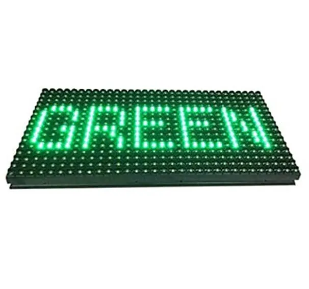 Outdoor Single Color Led Module P10 16x32  Dip Single Green Led Display Module