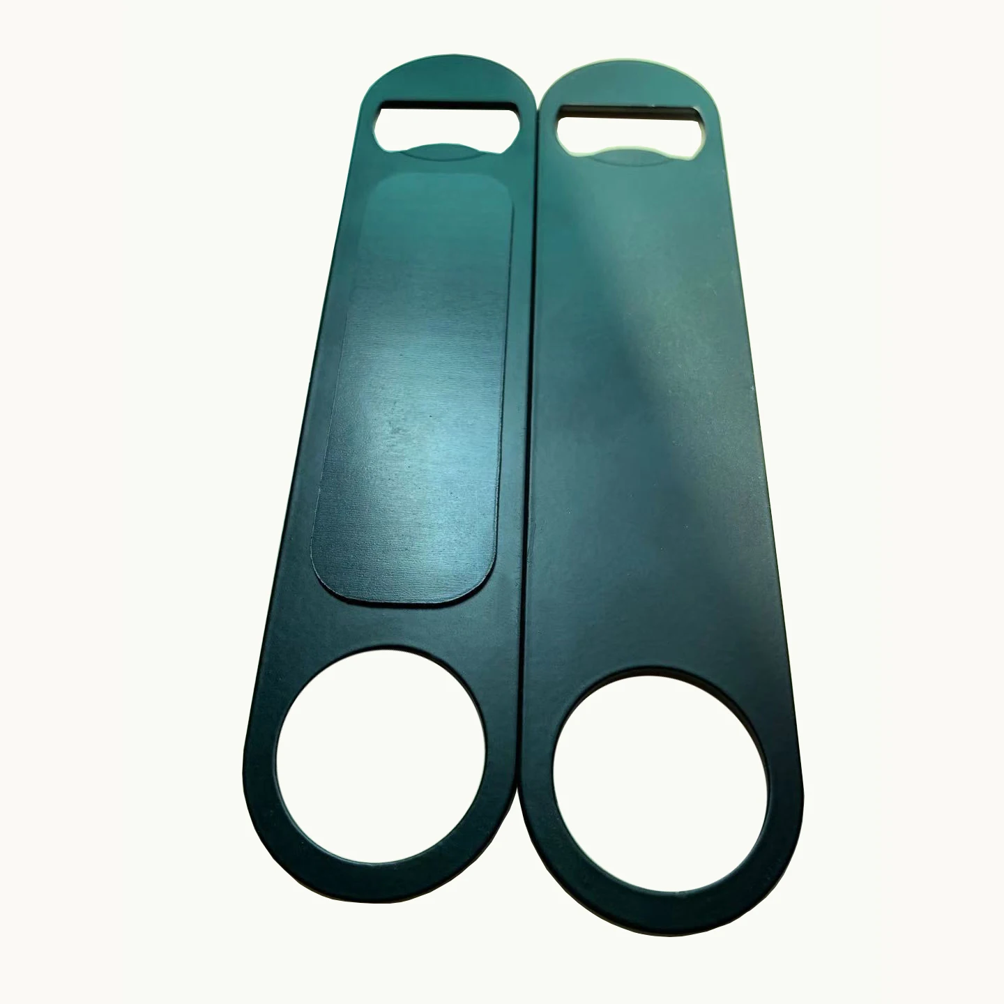 Магнитная открывалка для бутылок из нержавеющей стали с черным порошковым покрытием