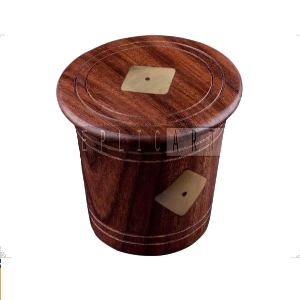 Best Wooden Dice with Shaker or Cup Tic Tac Toe Game Handmade