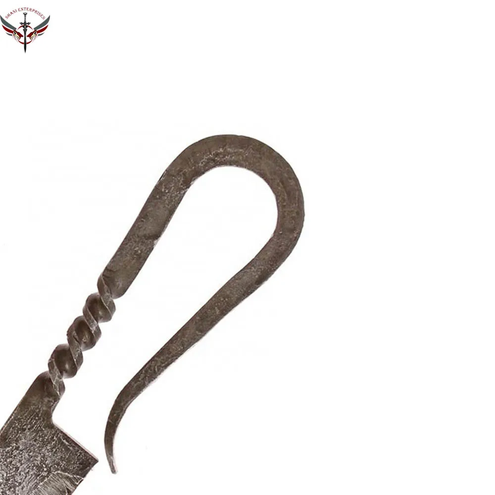 Кованый нож из высокоуглеродистой стали в античном стиле средневековый викингов универсальный средневековом