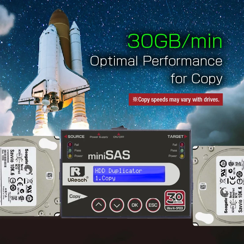 Дубликатор и ластик SAS Drive 1:1 30 Гбит/мин для жестких дисков SSD 2 5 дюйма SATA 3