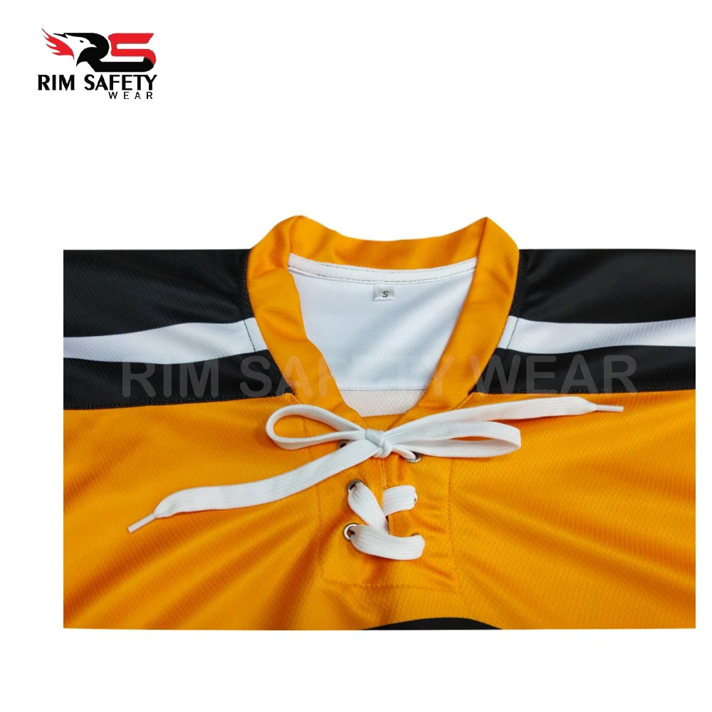 Черная классическая майка для хоккея с шайбой командные клубы Лига сублимация мужчин