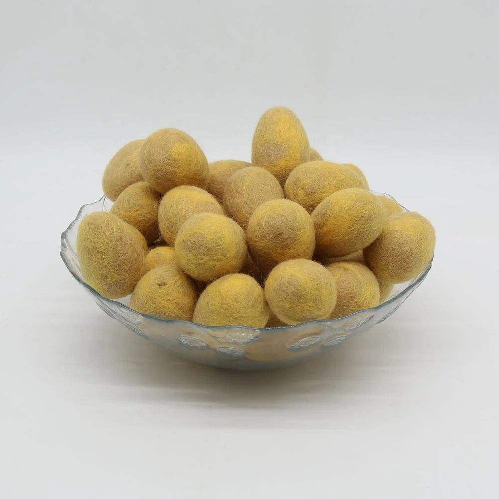 ECS-020, Plain Easter Egg, Made from 100% Eco-friendly New Zealand Wool, Felted by Skilled and Talented Women Artisans of Nepal