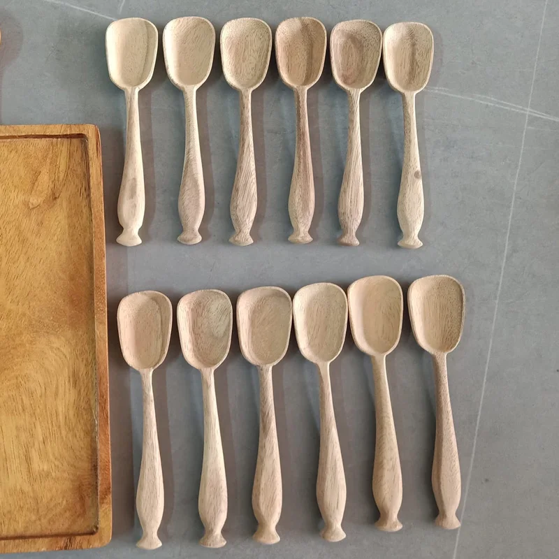 Wooden spoon modern cooking Tea Spoon and Fork Set Utensil Collection Vienam Supplier Cheap WHolesale