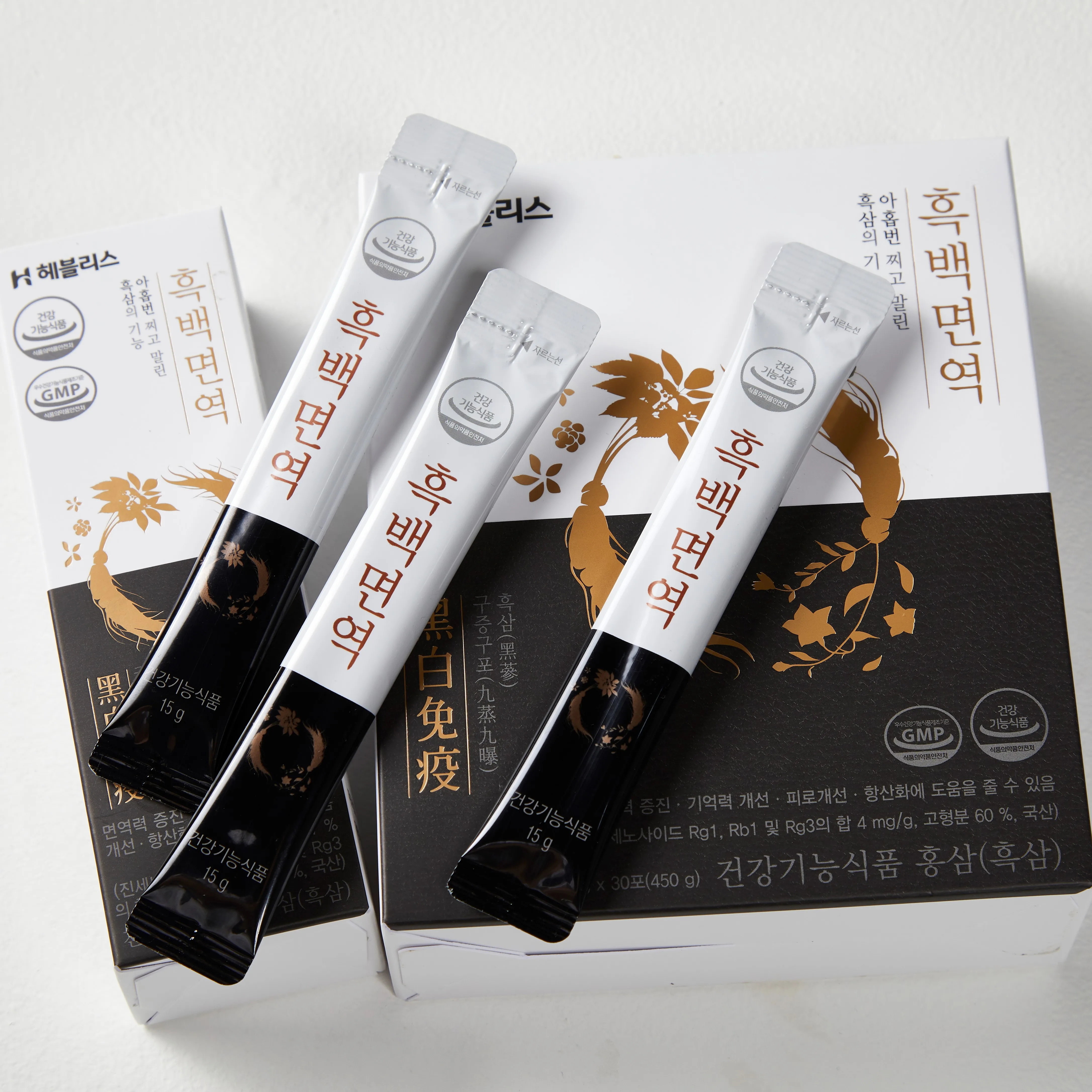 Concentrated Black Ginseng extracts from Korea and White Balloon Flower extracts Immunity and Anti-asthma supplement