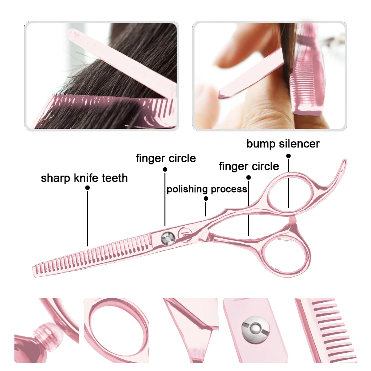 Professional barber thinning high quality stainless steel Beauty Hair Scissors customized hair dresser wholesale scissor set