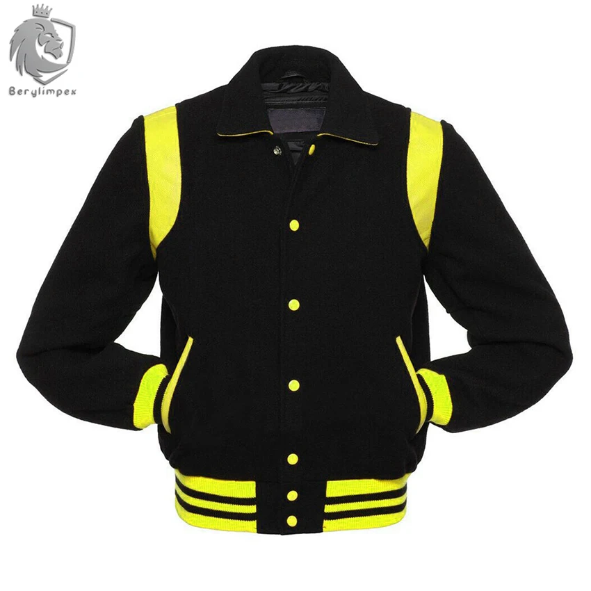 Varsity Jacket Melton Wool and Genuine Leather Custom Varsity Jacket.