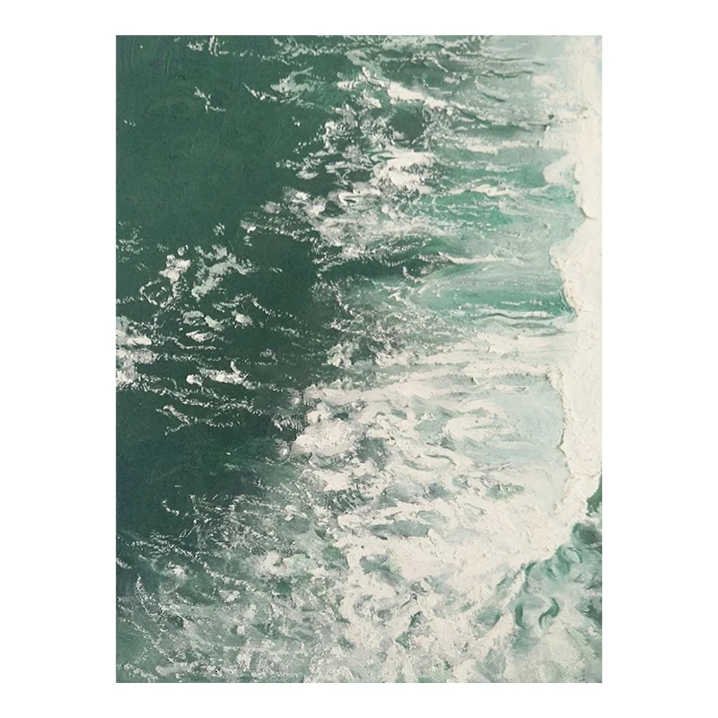 High-end custom abstract wall art Modern home decor seascape Canvas art handmade oil painting