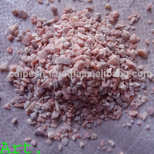 industrial epoxy floor natural Rosa pink water wash marble aggregate stone chips